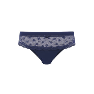 Full Bloom Mid Rise Cheekie in Midnight Blue