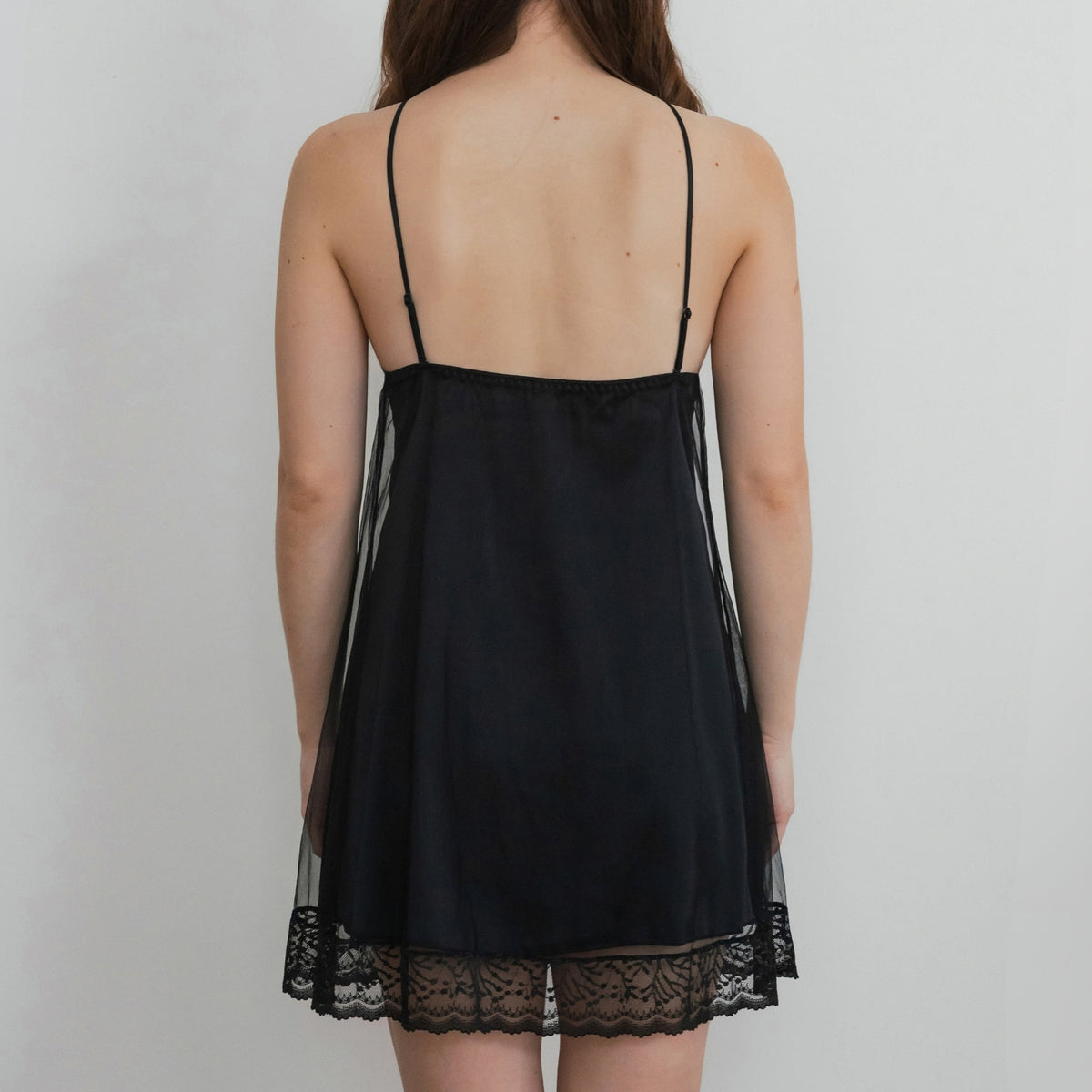 [PREORDER] Dear Me! Lace Satin Dress With In-Built Bra