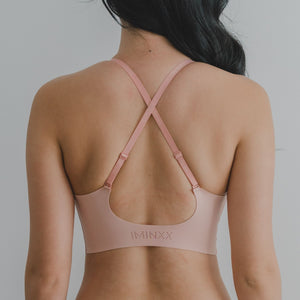 air-ee V-Neck Seamless Pullover Bra (Signature Edition) in Baby Pink