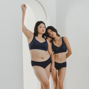 Air-ee Seamless Bra in Midnight Blue - Thick Straps (Signature Edition)
