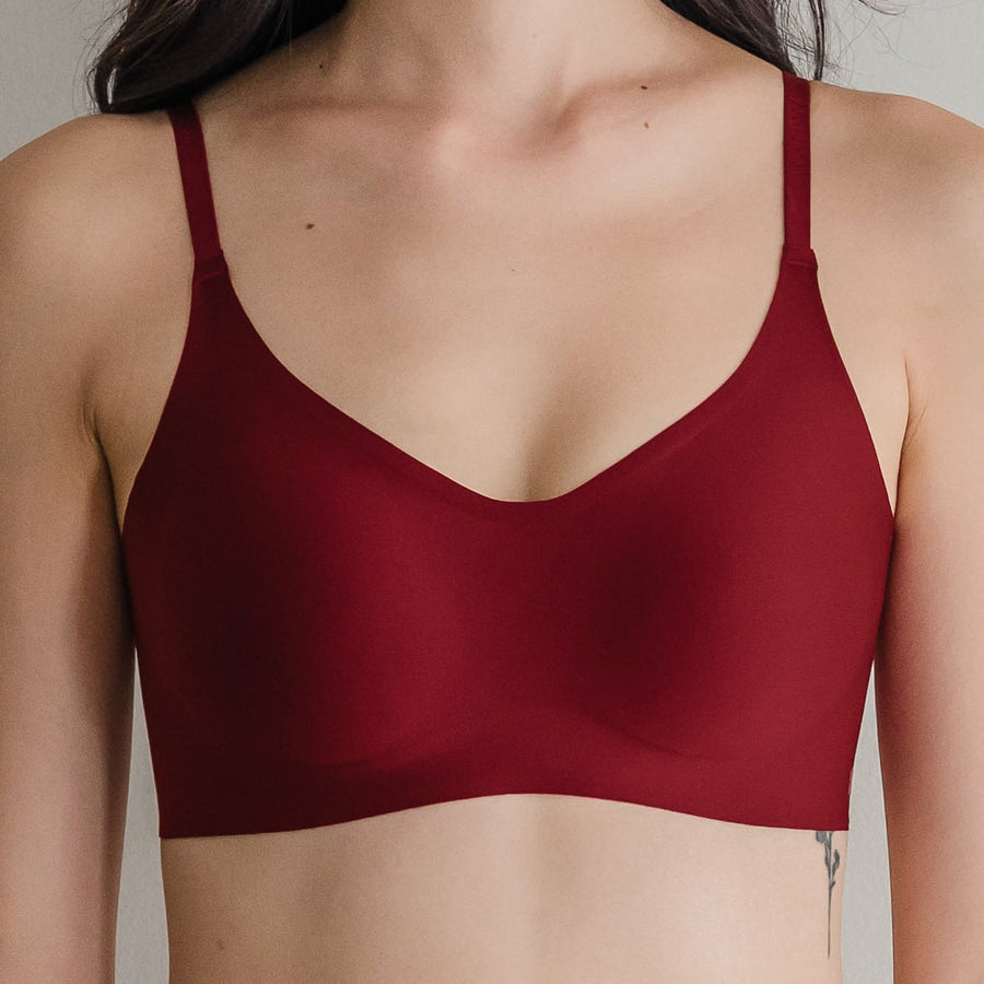 air-ee Seamless Bra in Cherry - Thin Straps (Signature Edition) *Limited Edition