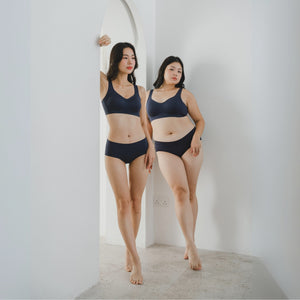 Air-ee Seamless Bra in Midnight Blue - Thick Straps (Signature Edition)