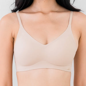 air-ee Cotton Seamless Bra in Almond Nude (Machine Wash Edition)