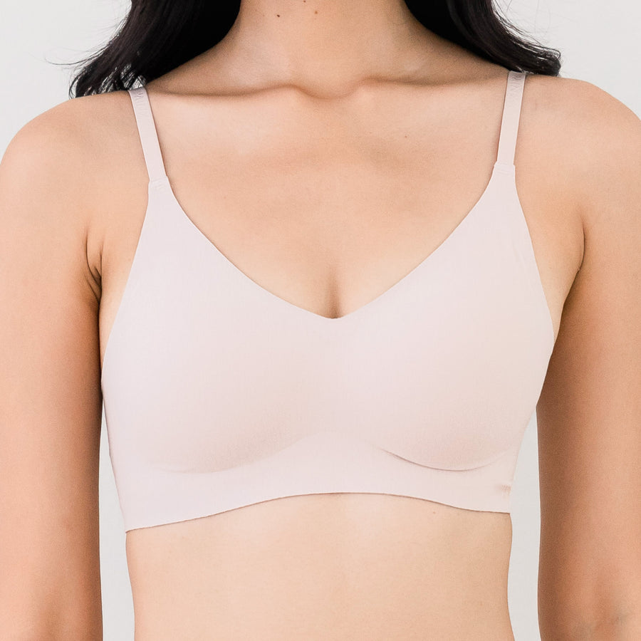 air-ee Cotton Seamless Bra in Creamy Latte (Machine Wash Edition)