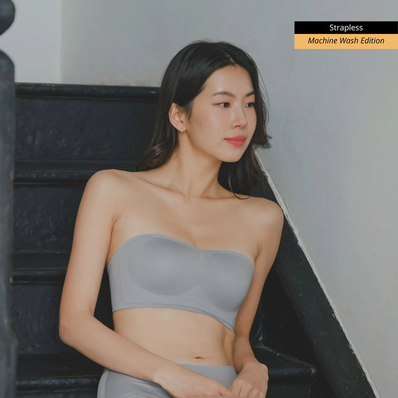 air-ee Anti-Slip Seamless Strapless Bra (Machine Wash Edition)