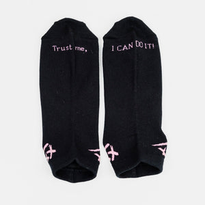 Motivational Socks in Black (Box of 3 pairs)