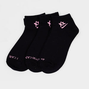 Motivational Socks in Black (Box of 3 pairs)