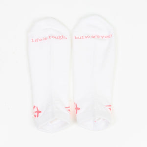 Motivational Socks in White (Box of 3 pairs)