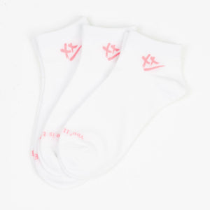 Motivational Socks in White (Box of 3 pairs)