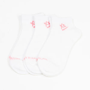 Motivational Socks in White (Box of 3 pairs)