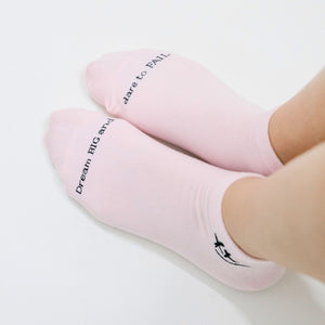 Motivational Socks in Pink (Box of 3 pairs)