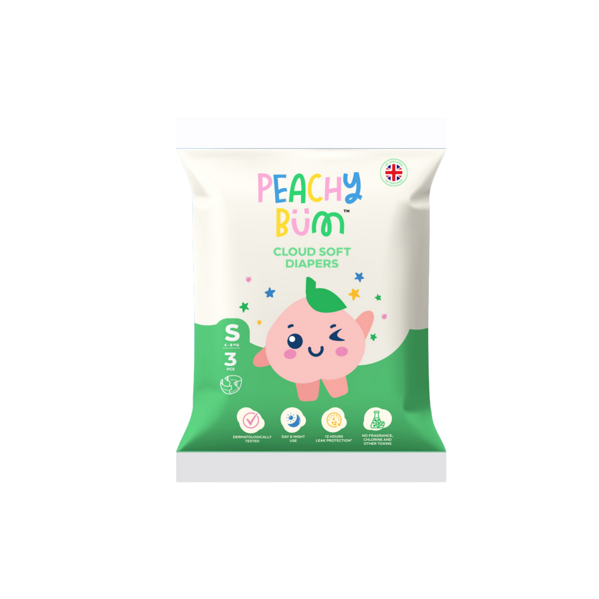 Peachy Bum Diaper Sample