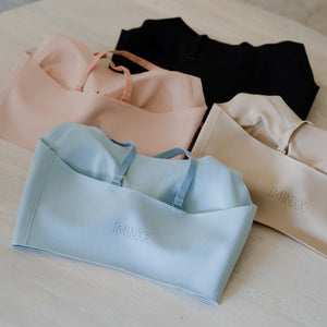 [I'M IN x Hazelle] air-ee Scoop Neck Seamless Pullover Bra (Signature Edition) in Baby Blue