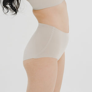 air-ee No-Wedgie Super High-Rise Seamless Cheekie (Signature Edition) in Almond Nude