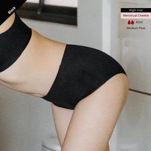 Hello Period! Seamless High-Rise Cheekie in Buttery Black