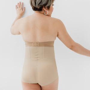 Max Sculptor! 2-in-1 High Compression Shapewear Cheekie in Nude