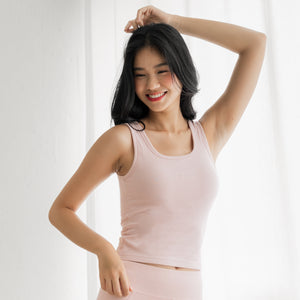 HeatHug! Thermal 2-in-1 Sleeveless with In-Built Bra Top in Winter Sakura