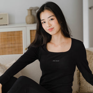 Core Thermal Wear Warm Set in Black