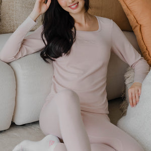 HeatHug! Thermal Long Pants in Winter Blush