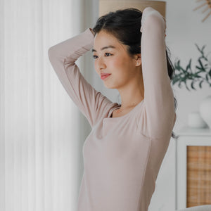HeatHug! Thermal Long Pants in Winter Blush