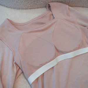 HeatHug! Thermal 2-in-1 Square Neck Long Sleeve with In-Built Bra Top in Black