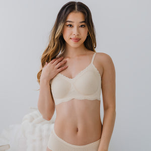 air-ee Lace Seamless Bra in Almond Nude (Signature Edition)