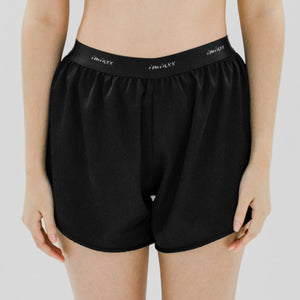 Luxurious Cooling Crease-less Satin Shorts V2.0 in Eclipse