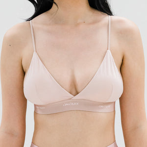 Soft-Cup Modal Lightly-Lined Bralette in Champagne Mist