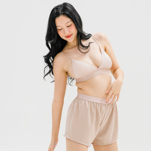 Soft-Cup Modal Lightly-Lined Bralette in Champagne Mist