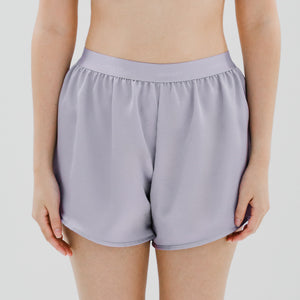 Luxurious Cooling Crease-less Satin Shorts V2.0 in Lavender Mist