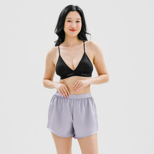 Luxurious Cooling Crease-less Satin Shorts V2.0 in Lavender Mist