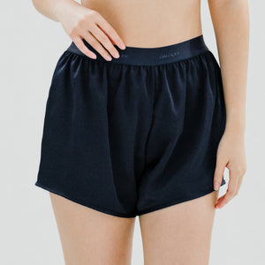 Luxurious Cooling Crease-less Satin Shorts V2.0 in Moonlight