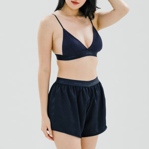 Luxurious Cooling Crease-less Satin Shorts V2.0 in Moonlight