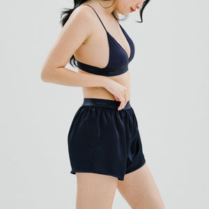 Luxurious Cooling Crease-less Satin Shorts V2.0 in Moonlight