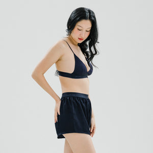 Luxurious Cooling Crease-less Satin Shorts V2.0 in Moonlight