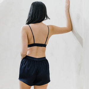 Luxurious Cooling Crease-less Satin Shorts V2.0 in Moonlight