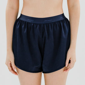 Luxurious Cooling Crease-less Satin Shorts V2.0 in Moonlight