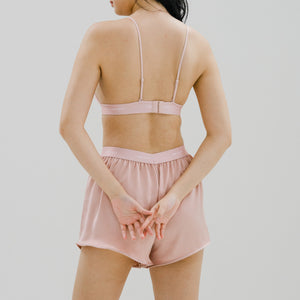 Soft-Cup Modal Lightly-Lined Bralette in Shimmering Blush