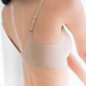 air-ee Cotton Seamless Bra in Almond Nude (Machine Wash Edition)