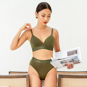 MagicLift Modal Wireless Bra in Clay Matcha