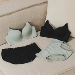 Oomph! Everyday Boost Seamless Push Up Wireless Bra in Pistachio Cream