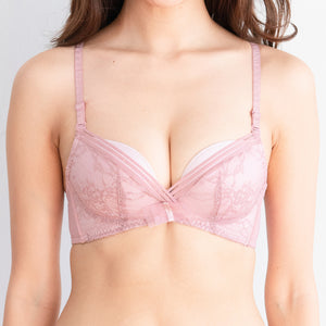 Sexy-Cosy Combo Racerback Wireless Bra in Pink (Size XL only)