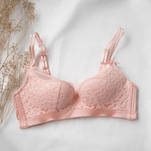 Sweet Indulgence Push Up Bra in Pink Bliss (Size M & L only)