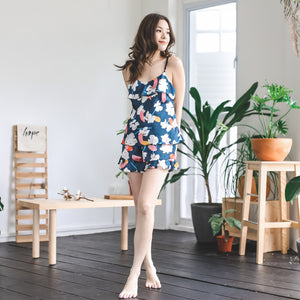 Flutter Petals Ruffled Sleepwear Set