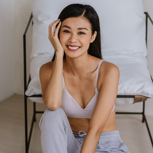 On Cloud Nine! All Day Lightly-Lined Bralette in Powder Cherry