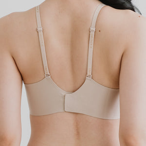 Air-ee Seamless Bra in Almond Nude - V-Neck (Signature Edition)