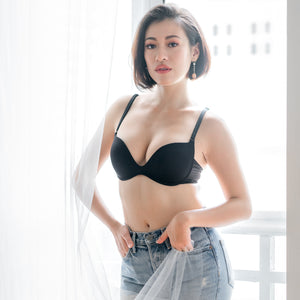 Classic-Soft Wireless T-Shirt Bra in Black (Size S Only)