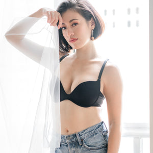 Classic-Soft Wireless T-Shirt Bra in Black (Size S Only)