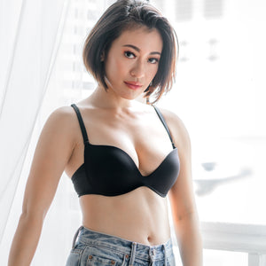 Classic-Soft Wireless T-Shirt Bra in Black (Size S Only)