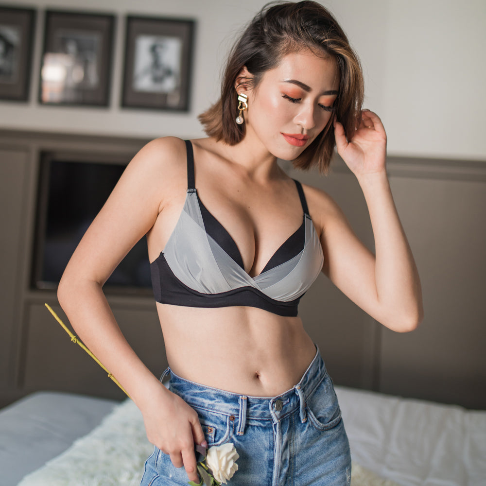 Perfect Fit! Wireless Bra in Monotone (Size XL only)